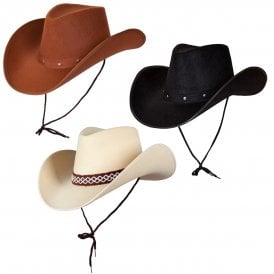 BROWN + CLASSIC SAND + BLACK Texan Cowboy Hat