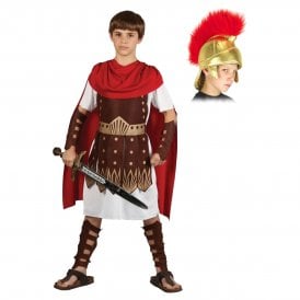 Child Roman Centurion Costume + Roman Helmet (2-Piece)