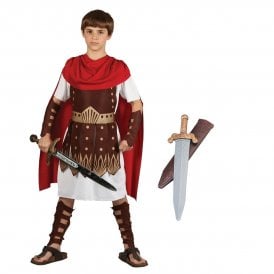 Child Roman Centurion Costume + Roman Sword (2-Piece)