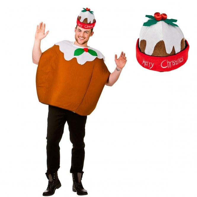 Christmas Pudding Costume + Christmas Pudding HAT