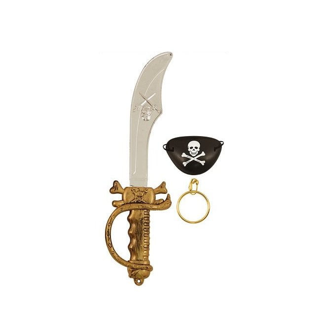 Cutlass, Eyepatch & Earring Set 
