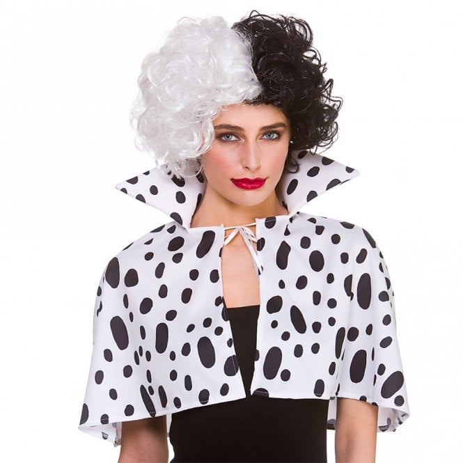 Dalmatian Print Cape with Collar