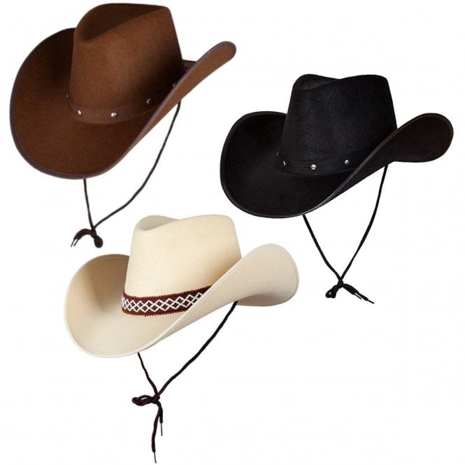 DARK BROWN + CLASSIC SAND + BLACK Texan Cowboy Hat
