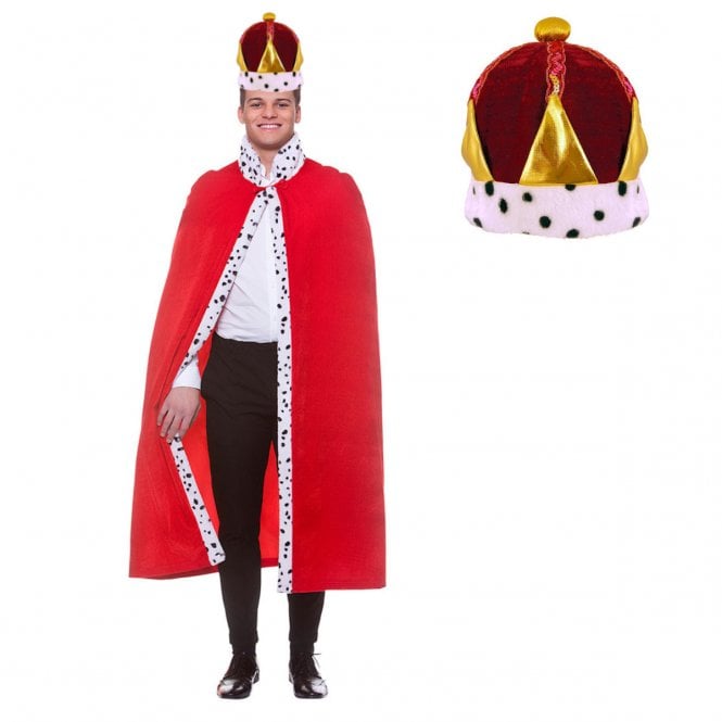 Deluxe King/Queen Robe + Crown (Soft Fabric)