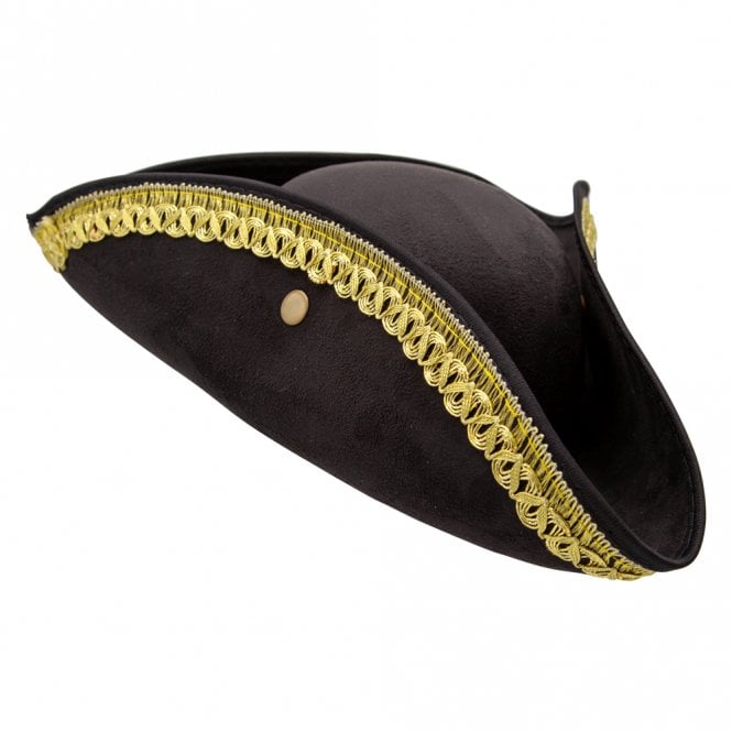 Deluxe Pirate Hat with Gold Rim