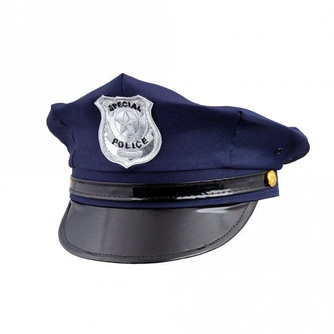 Deluxe U.S Cop Hat - Blue