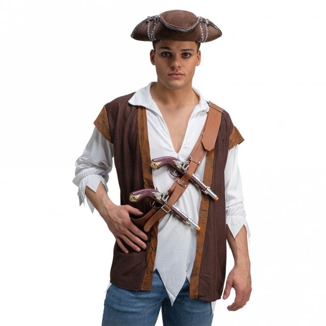 Double Pirate Holster with 2 Pistols