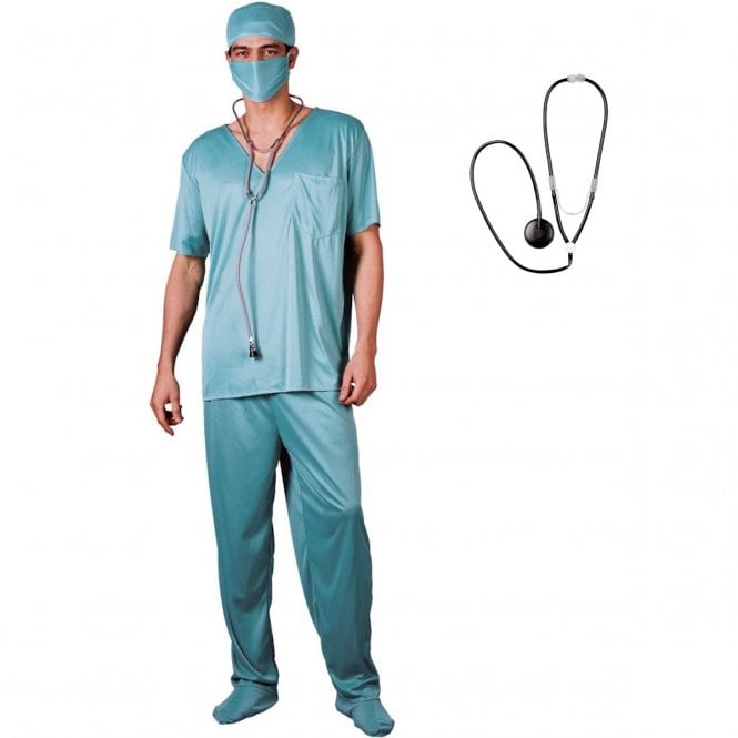 E.R Surgeon - Adult Costume + Stethoscope