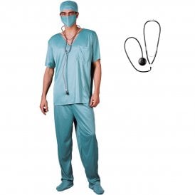 E.R Surgeon - Adult Costume + Stethoscope