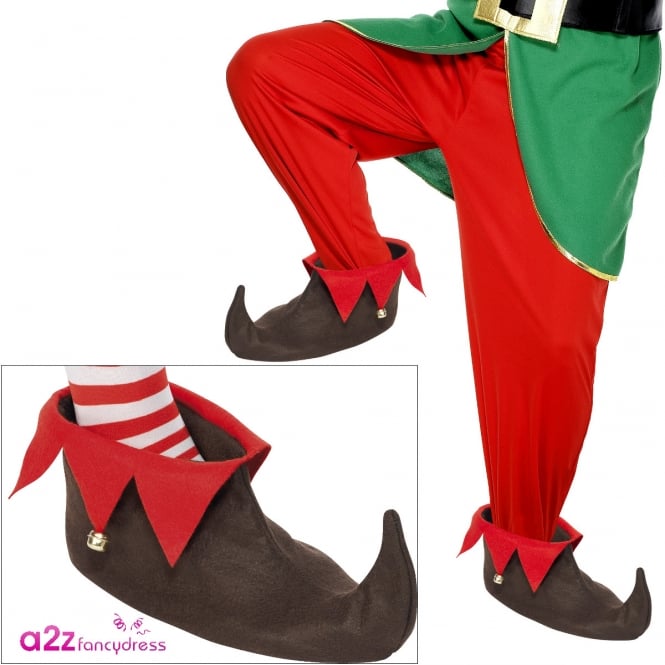 Elf Shoes With Bells - Adult Accessory