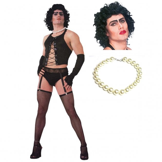 Frank 'n' Furter (The Rocky Horror Picture Show) - Adult Costume Set (Costume, Wig, Necklace)
