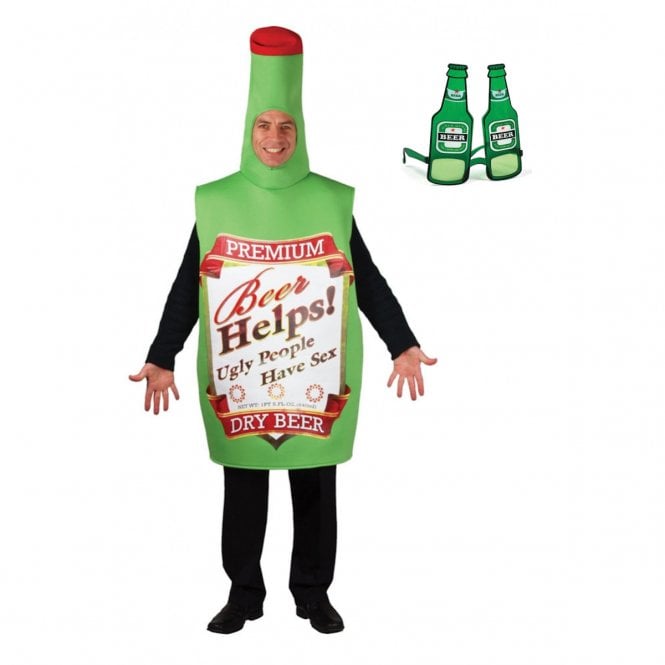 Fun Beer Bottle + Beer Bottle Glasses