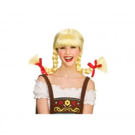 Funny Bavarian Beer Girl (Wire to Shape) Wig - Adult Accessory