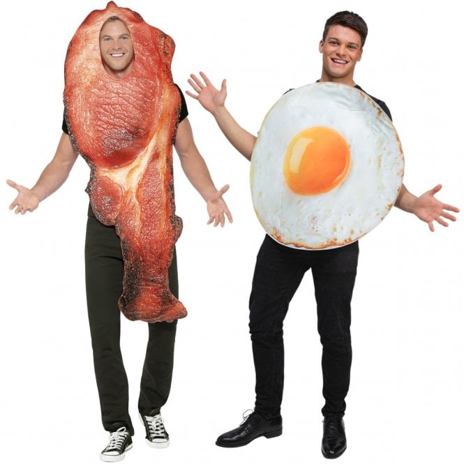 Funny Egg & Bacon - Adult Couples Costumes