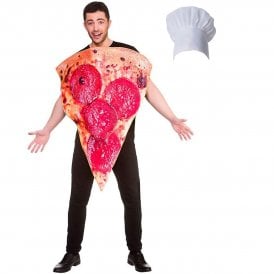 Funny Pepperoni Pizza Slice + Chef Hat