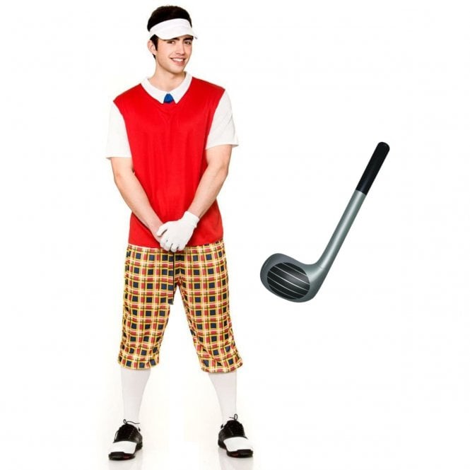 Funny Pub Golfer + Inflatable Golf Club