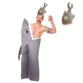 Funny Shark Costume + Shark Bite Hat 