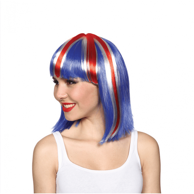 G.B Short Wig with Fringe - Adult Accessory