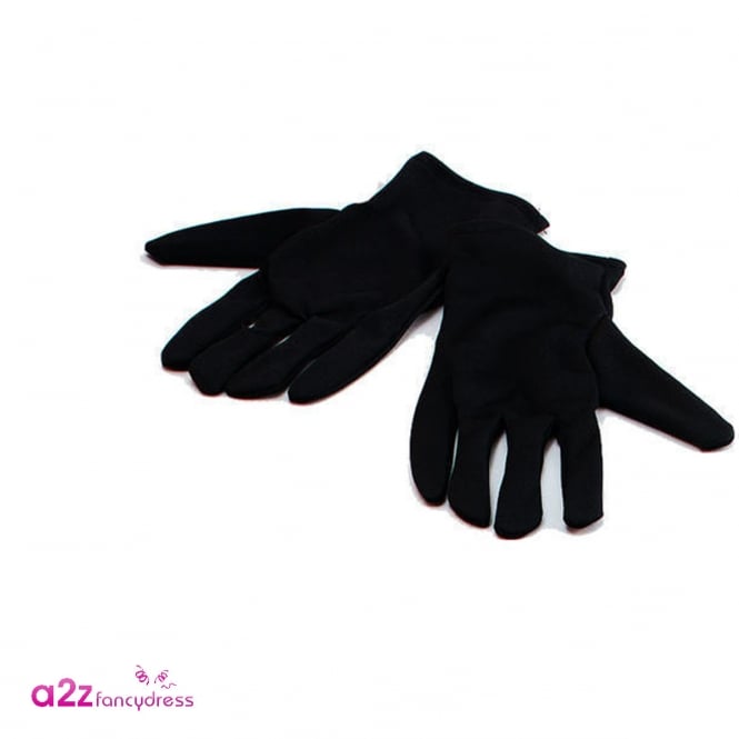 Gents Black Gloves - Adult Accessory