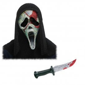 Ghost Face® Bloody Bling Mask & Knife Set