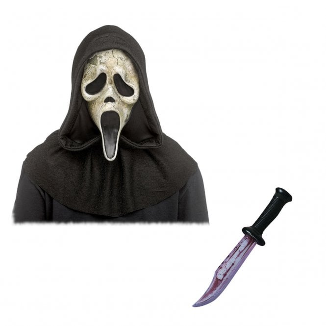 Ghost Face® ScreamVI Aged Deluxe Mask + Official Scream/Ghost Face® Bloody Blade