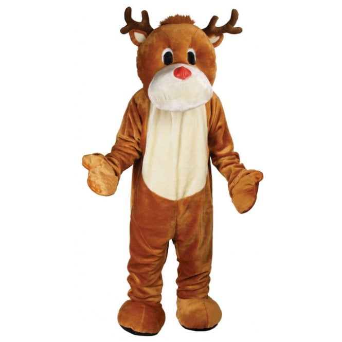 Giant Deluxe Mascot - Rudolf Reindeer - Adult Costume