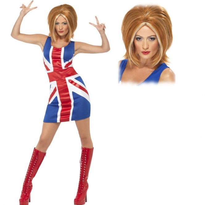 Ginger Power 1990s Icon - Adult Costume Set (Costume, Wig)