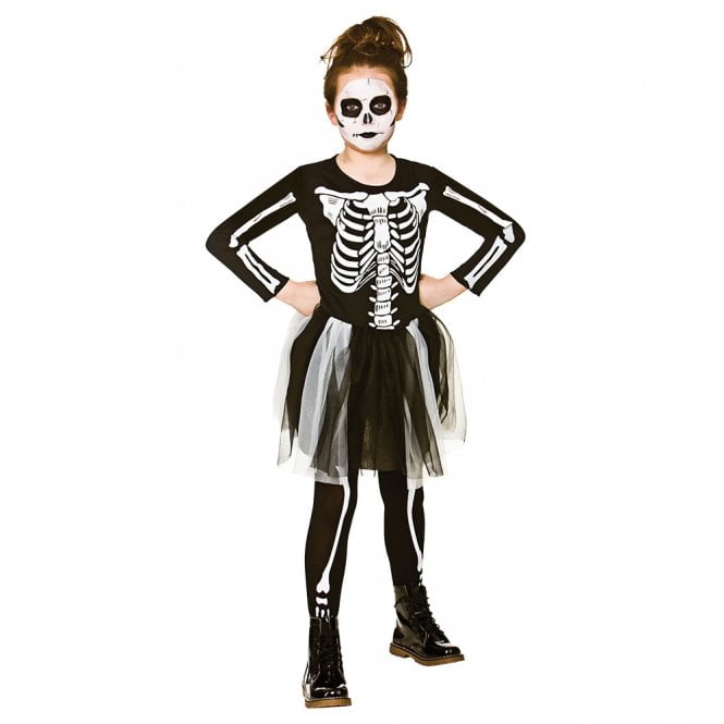 GIRLS Skelebones - Kids Costume