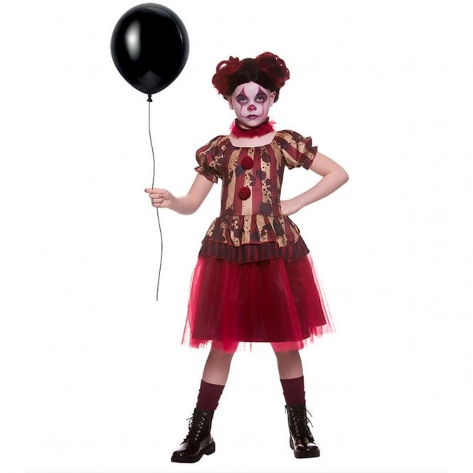 Girls Vintage Circus Clown - Kids Costume