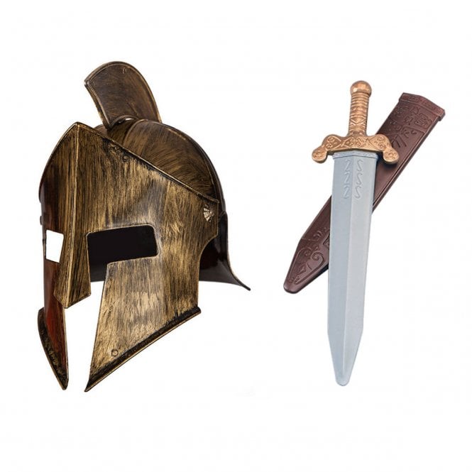 Gladiator - Spartan Helmet + Roman Sword