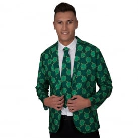 Green St Patricks Jacket & Tie - Adult Costume