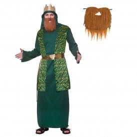 GREEN Wise Man + BROWN BEARD