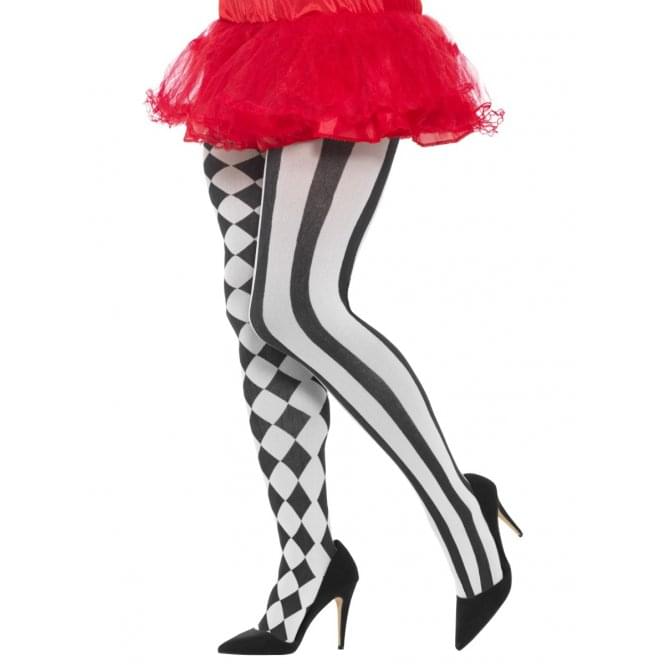 Harlequin Tights (Plus Size) - Adult Accessory