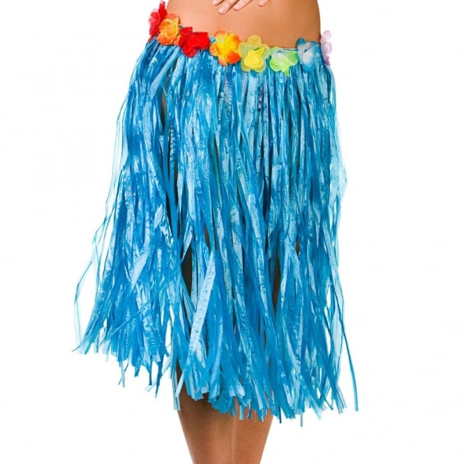 Hawaiian Hula Skirt (Blue) - Adult Accessory