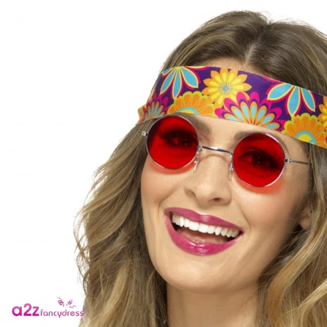 Hippie Specs (Red) - Adult Accessory