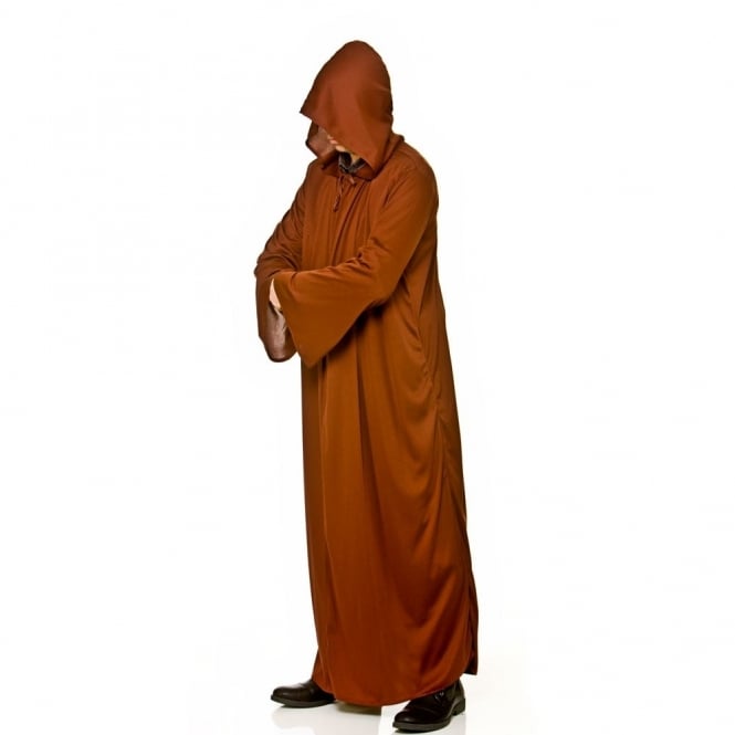Hooded Robe (Brown) - Adult Costume