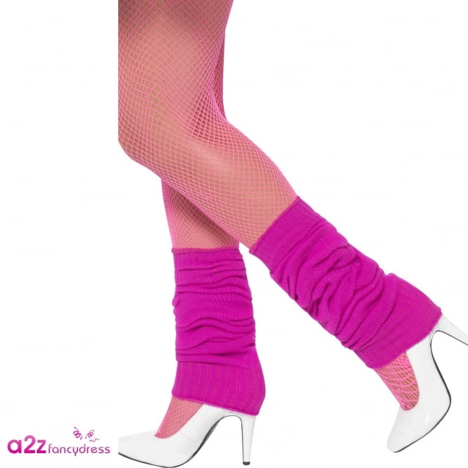 Hot Pink Legwarmers - Adult Accessory