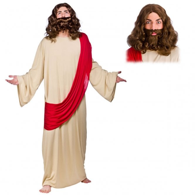 Jesus - Adult Costume Set (Costume, Wig & Beard)