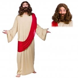 Jesus - Adult Costume Set (Costume, Wig & Beard)