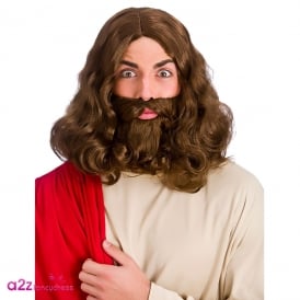 Jesus Wig & Beard Set - Adult Accessory