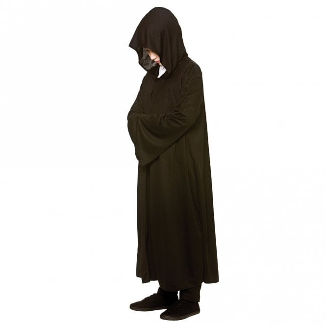 Kids Black Hooded Robe
