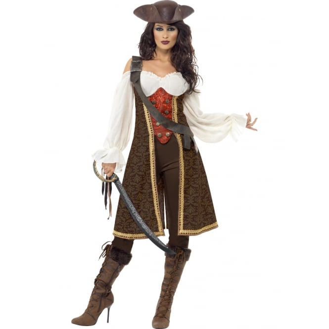 Ladies Deluxe High Seas Pirate Wench - Adult Costume
