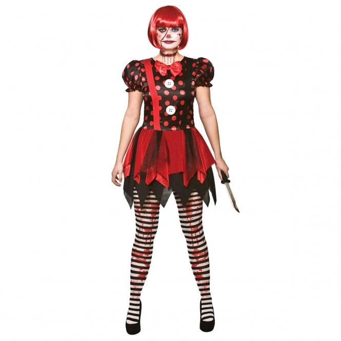 Ladies Horror Clown Costume