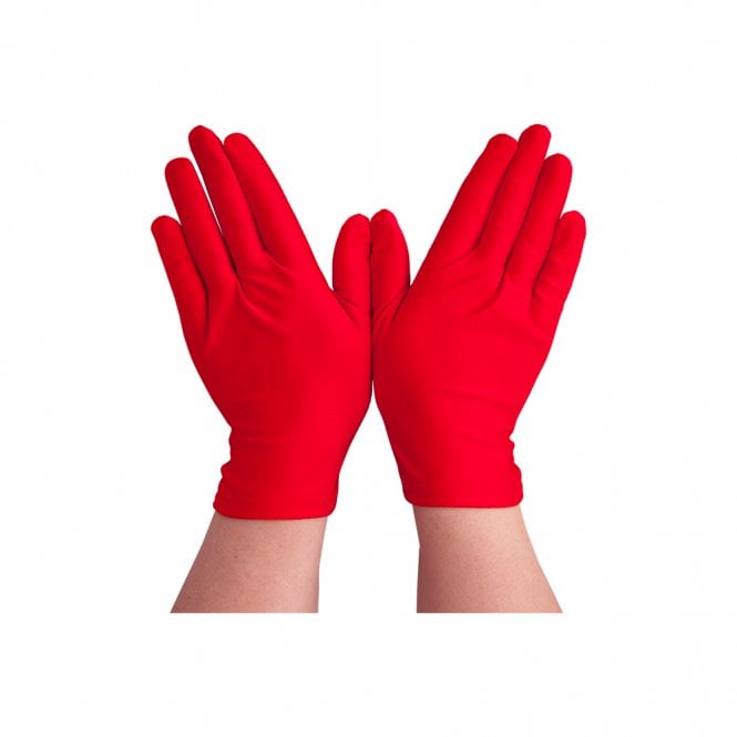 Ladies Short Gloves - Red