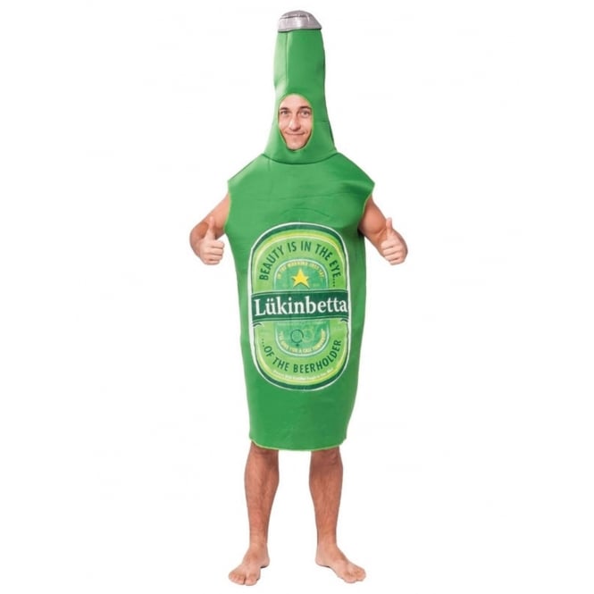 Lukinbetta Beer Bottle - Adult Costume