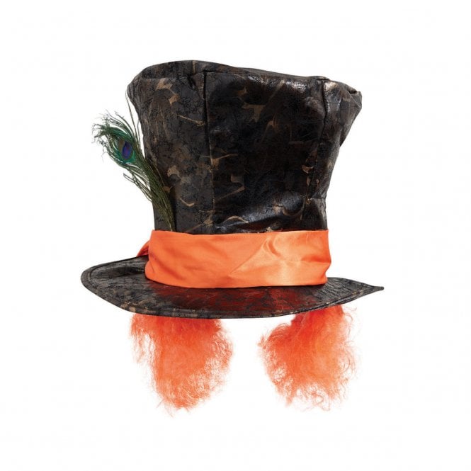 Mad Hatter Hat with Hair - Adult Accessory
