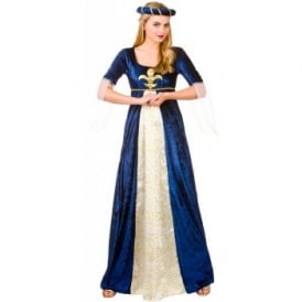 Blue Medieval Maiden - Adult Costume