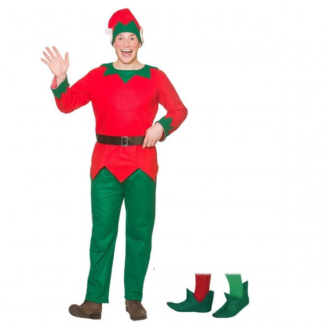 Mens Christmas Elf + Green Elf Boots