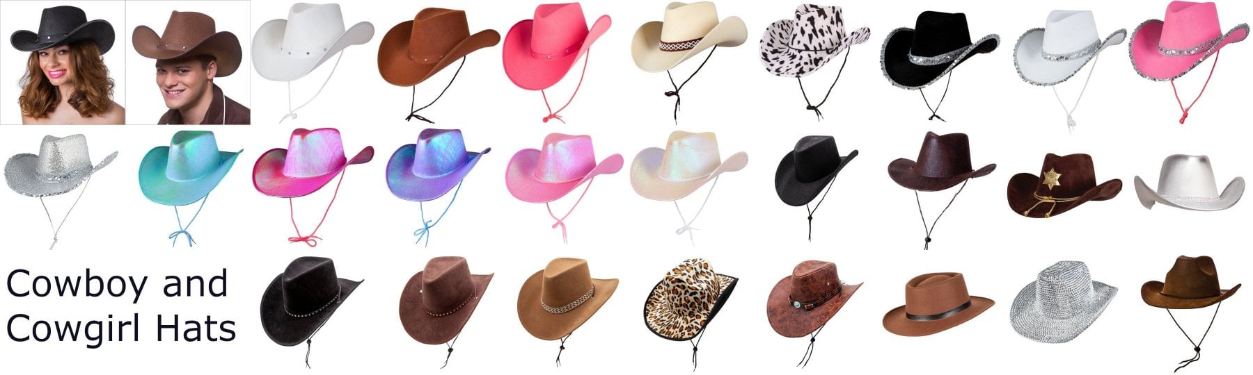 Cowboy And Cowgirl Hats