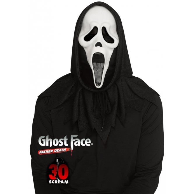 NEW 2026 Adult Ghost Face® 30th Anniversary Mask with Hood